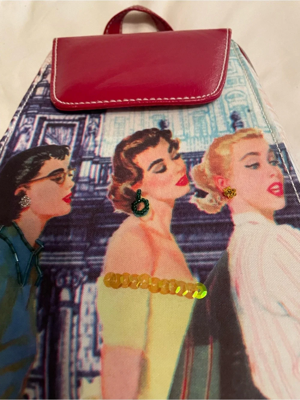 “vintage” whimsical back pack 1940’s